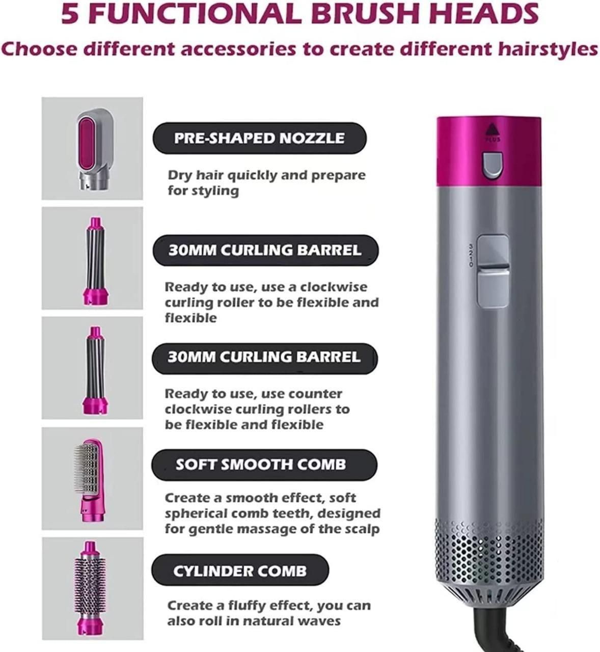 5-in-1 Hair Styling Tool: The Ultimate Hair Styler