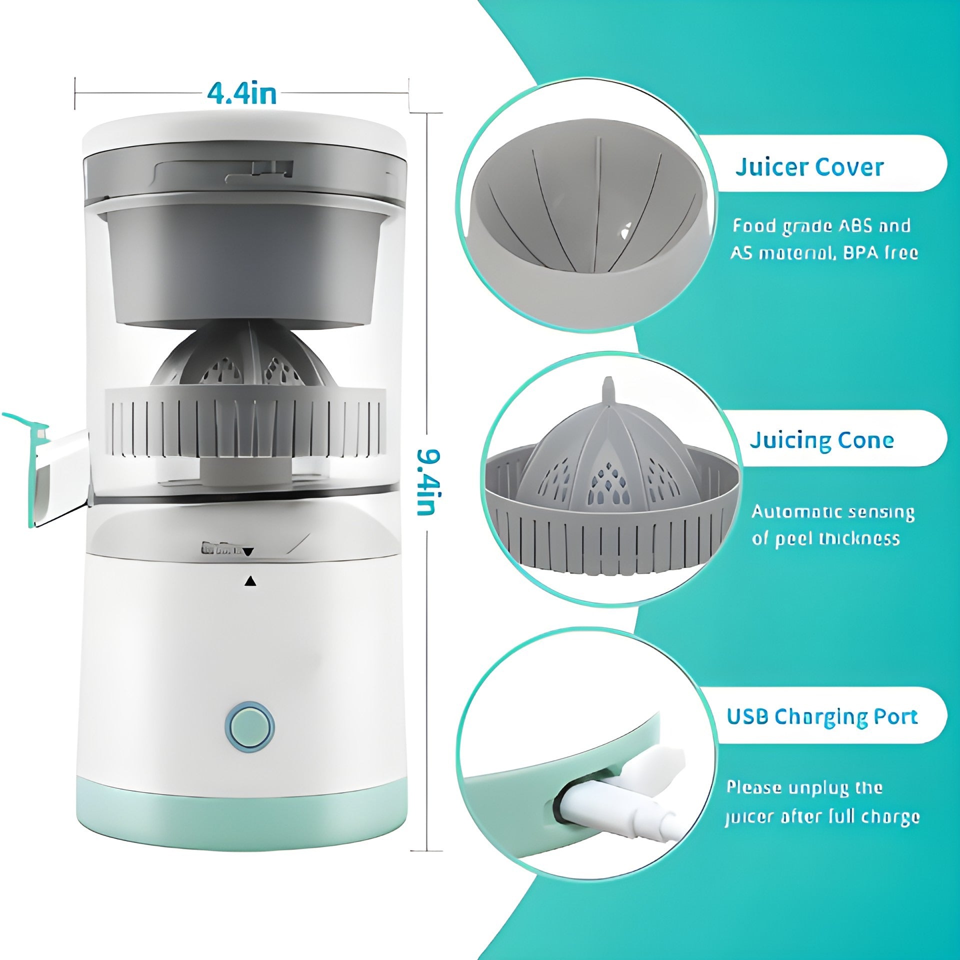 HealthySip electric Juicer : USB Rechargeable | Fast & Easy